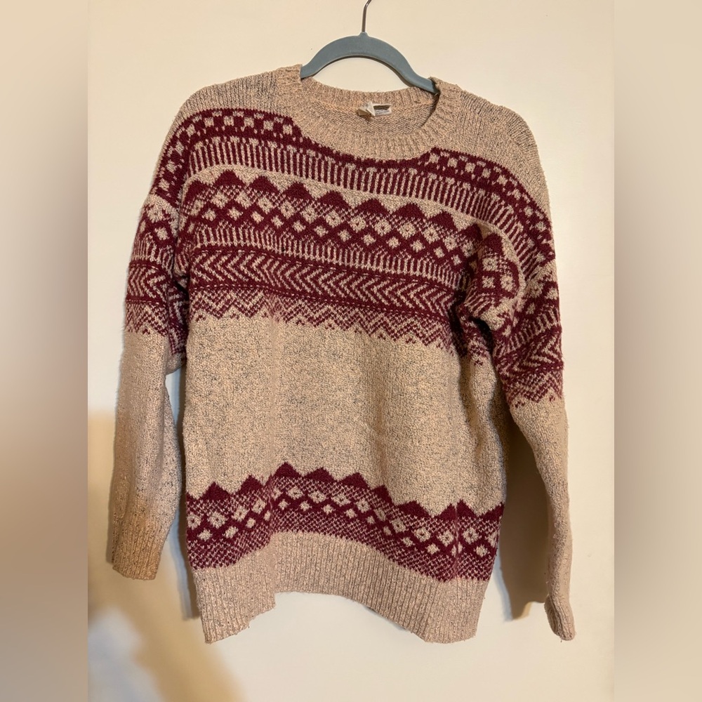 Sky and Sparrow Beige Knit Sweater